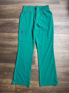 KOI BASIC green Cargo Scrub Pants for women